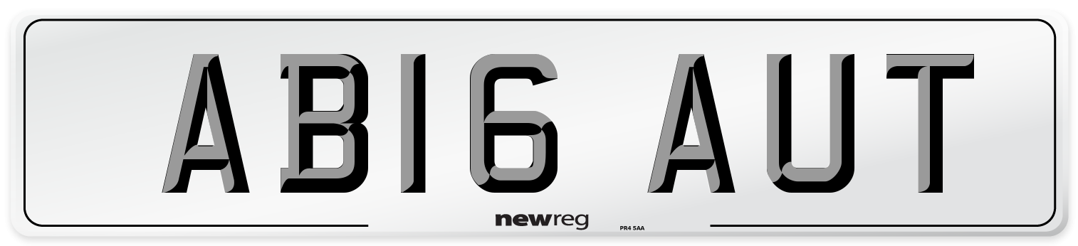 AB16 AUT Number Plate from New Reg